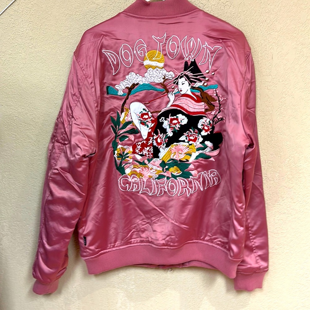 WEIV DOGTOWN EMBROIDERED BOMBER full zip jacket size Small men’s XL womans